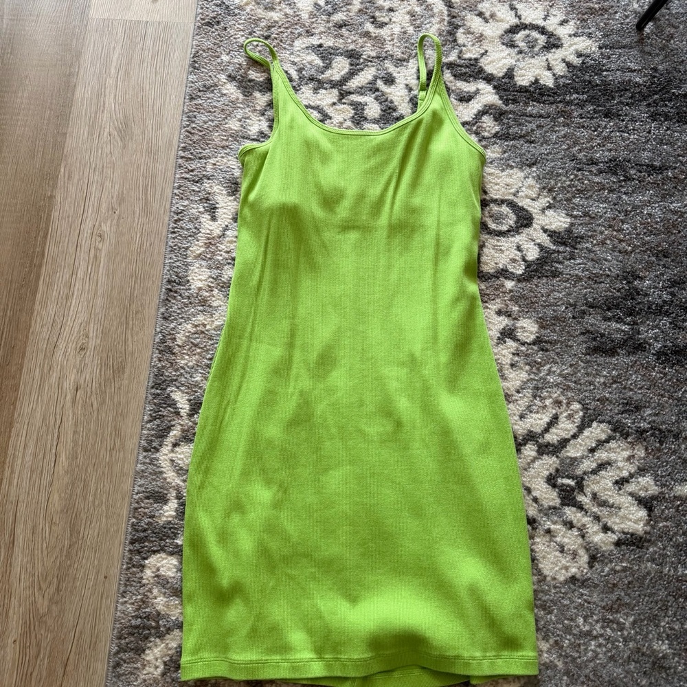Old Navy Lime Green Bodycon Dress Size M